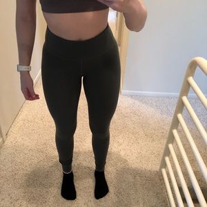 Athleta Olive green Chaturanga leggings